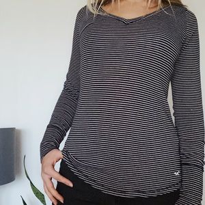 Black and White Striped Hollister Long Sleeve